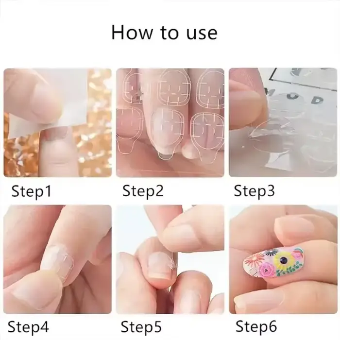 Colle gelée Double face pour faux ongles