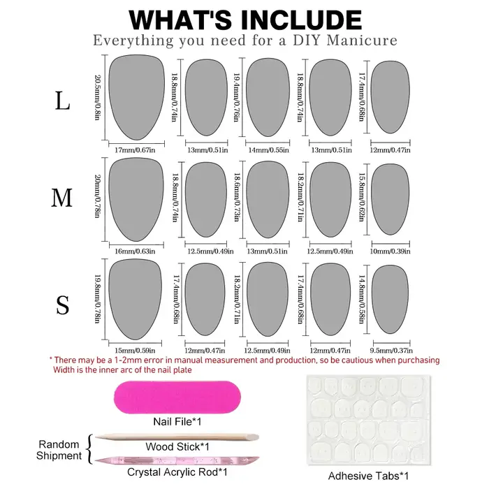 Faux ongles courts en amande œil de chat rose