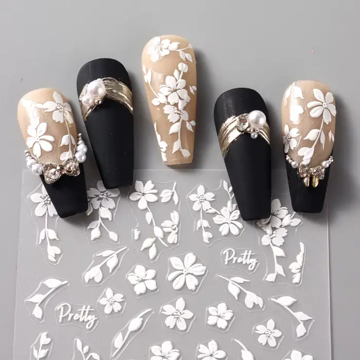Autocollants 3D pour Nail Art