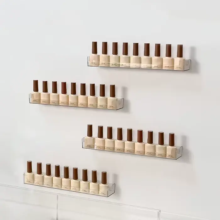 Salon de manucure vernis à ongles colle présentoir mural lunettes présentoir Transparent étagère mur