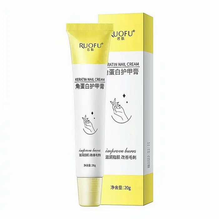 Crème à ongles à la kératine : Lisse les bords vifs