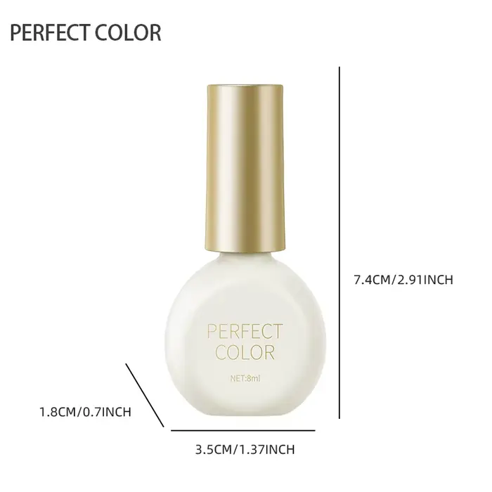 PERFECT COLOR Vernis à ongles gel laiteux rose nude tout-en-un 8ml