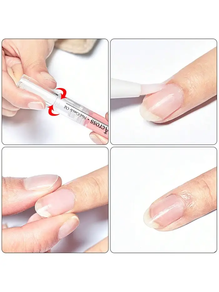 Stylo à huile pour nutrition des ongles, renforcement des ongles fins et croissance, 6 odeurs, trait