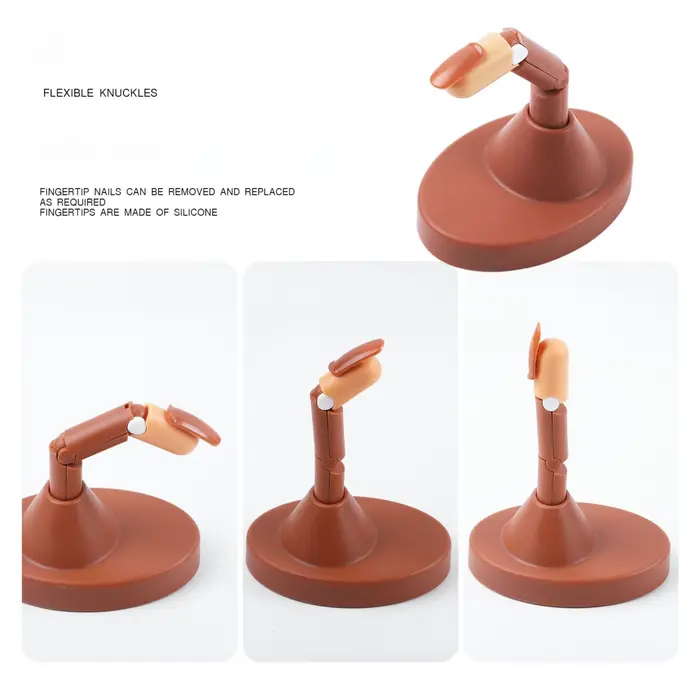 20 ensembles de doigts mobiles articulés à la main mécaniques pour pratique de manucure