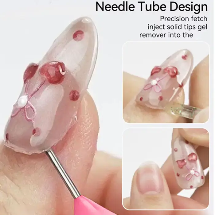 Dissolvant et détachant rapide pour faux ongles en gel solide