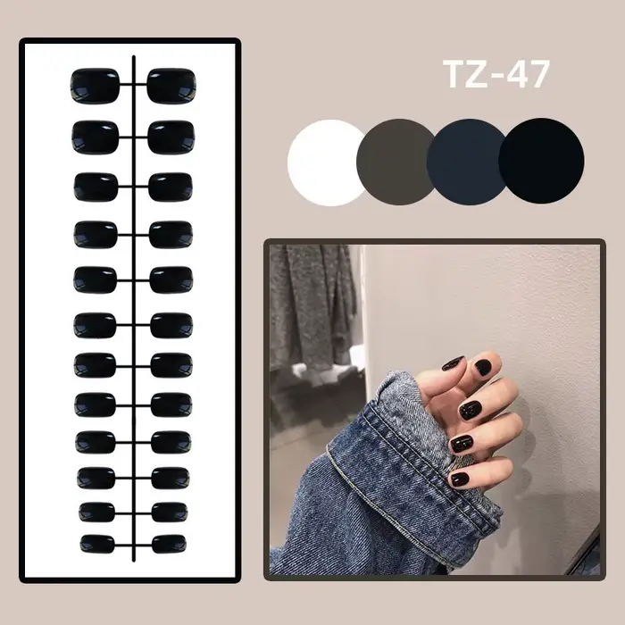 Faux ongles à imprimé léopard N64.souhaits on, longs ongles d'amande français, couverture parfaite, 