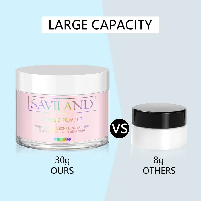 Saviland – poudre acrylique rose 30g