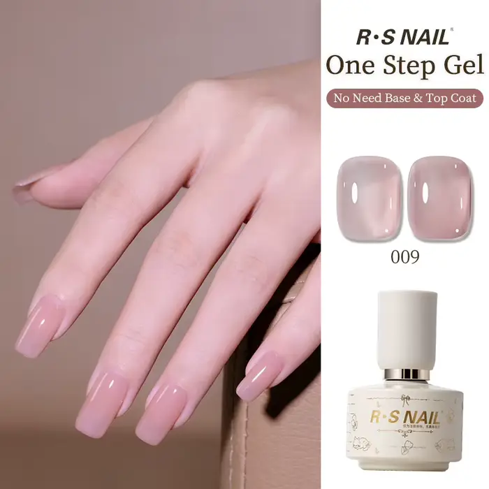 RSNAIL Vernis à ongles magnétique 3-en-1 en une seule étape, sans base ni top coat, séchage UV/LED, 