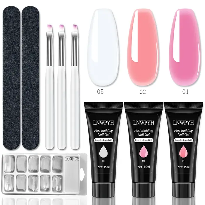 Ensemble de Gel d'extension d'ongles