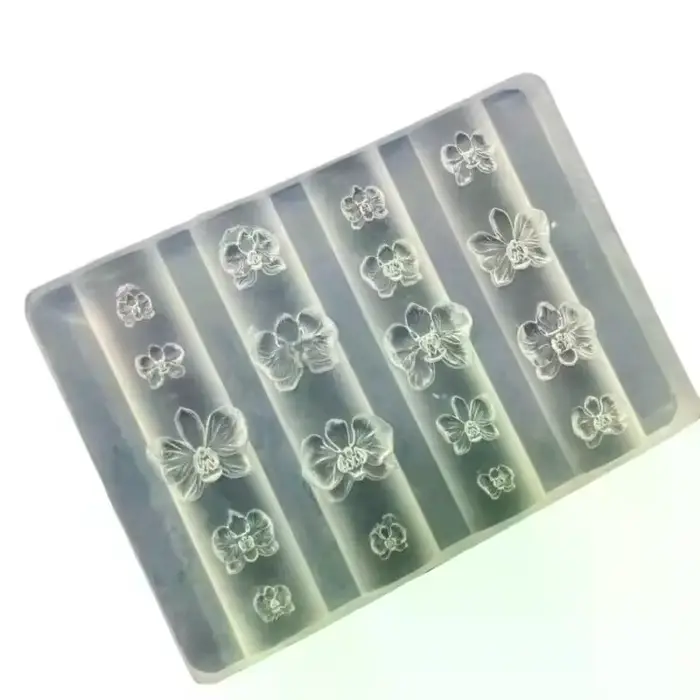 3D Phalaenopsis Flower Manicure Carving Mold