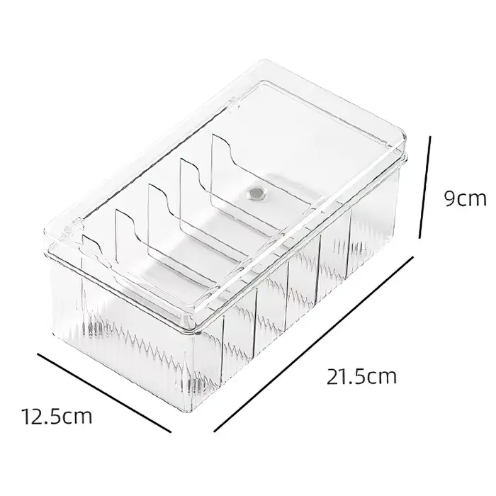 Boîte de rangement de cils avec couvercle, outil d'organisation de cosmétiques de bureau, support de