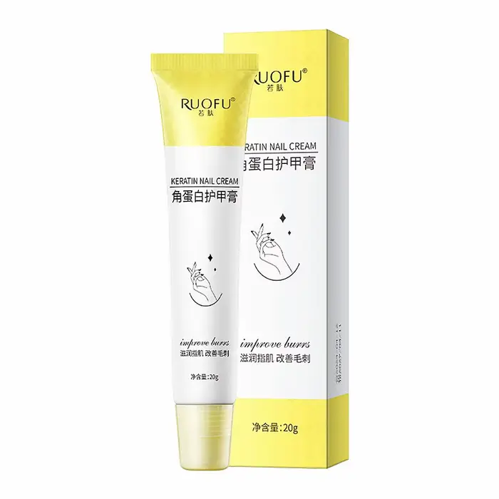 Crème à ongles à la kératine, traitement à la kératine et à la biotine, fortifiant, base, primer, ou