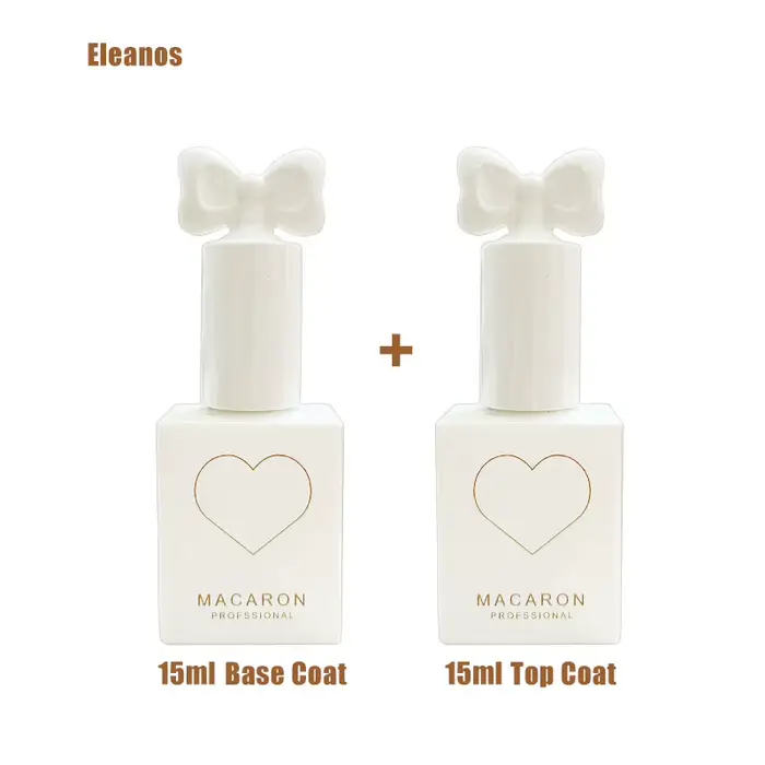 Eleanos 15ML Base sans lingette couche de finition Gel UV vernis à ongles Gel coloré Semi Permanent tremper UV LED Nail