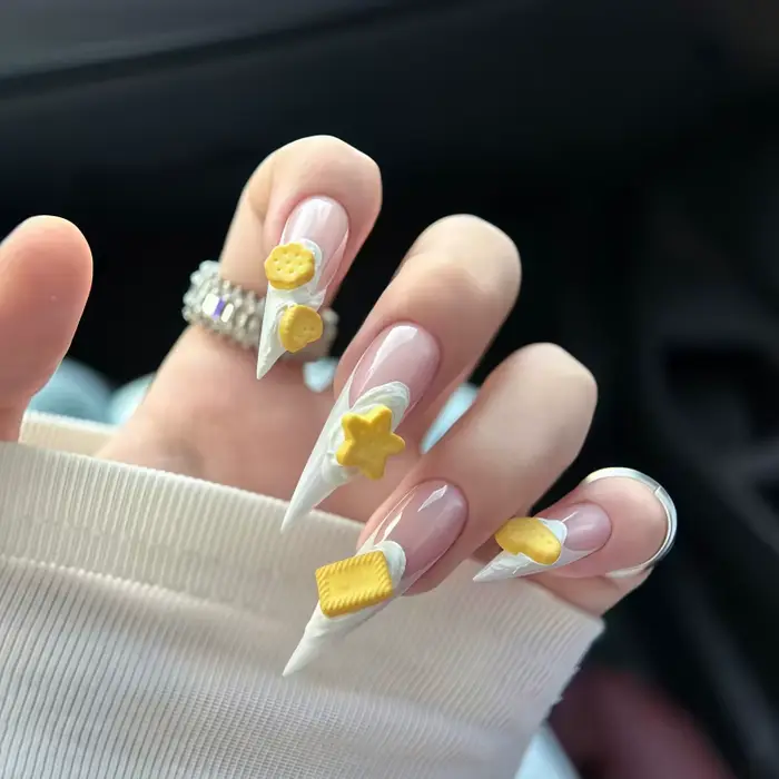 Ensemble de moules à ongles et à biscuits en forme d'animaux mignons - Formes de chien et de lapin,