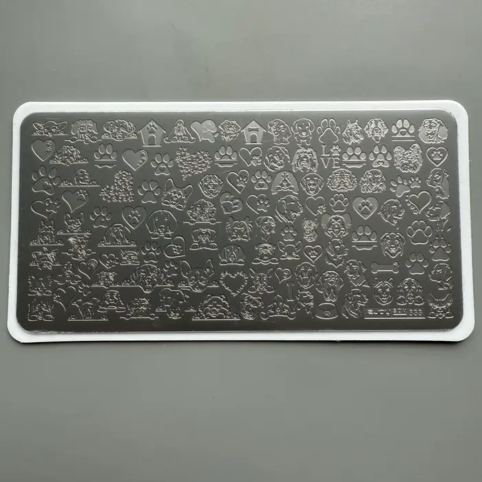 XMQ NAIL ART STAMPING PLATES CARTON GATS DOGS WATER RIPPLES IMAGE PLATE TEMPLATES