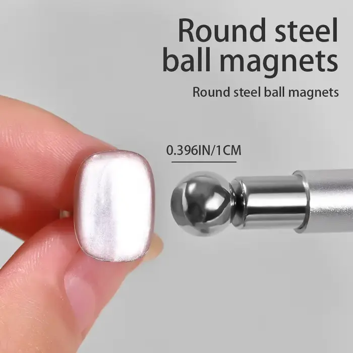Boule magnétique œil de chat avec bâton magnétique pour ongles