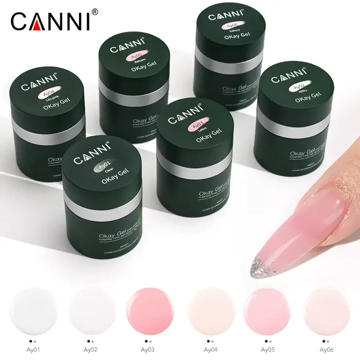 CANNI 30g Ok Gel Extension UV Construction Gel couleur rose chair Gel pompe à Air facile à appliquer tremper UV LED vernis Sculpture Gel
