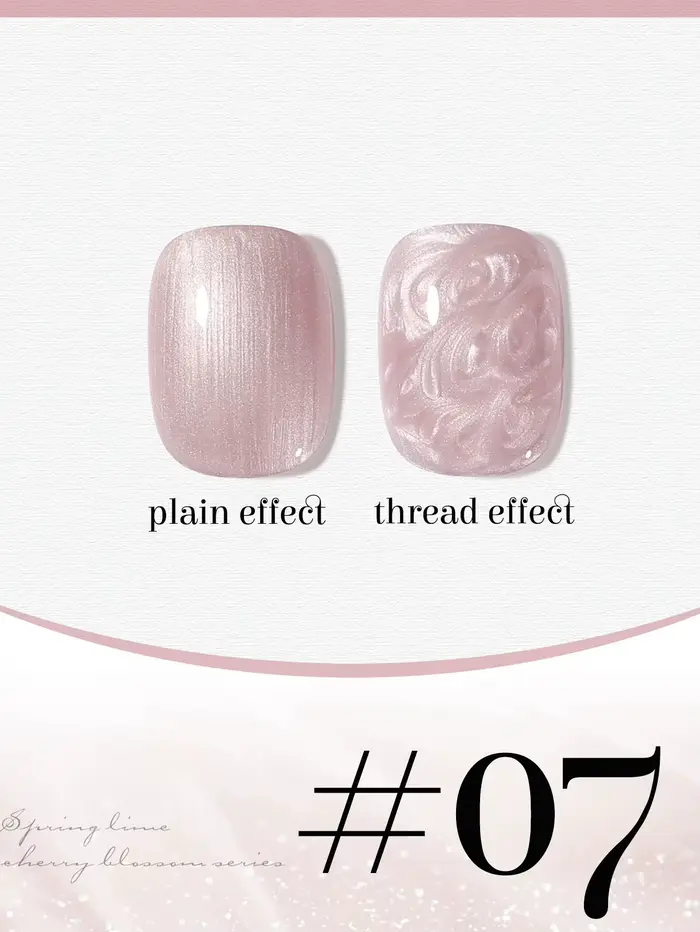 1-24 pièces WS printemps été ongles fil rose coquille Gel vernis