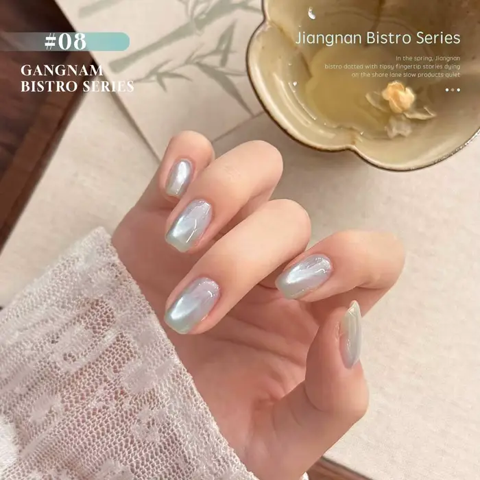 MIANEL 12ML Jiannan Bistro Vernis à ongles gel effet œil de chat Bleu