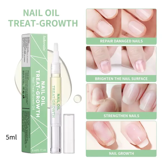 Huile de renforcement pour la croissance des ongles, 5ml, huile saine et forte pour la croissance de