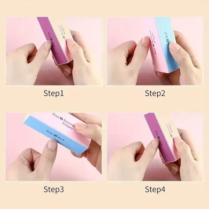Bloc tampon à ongles 4 voies