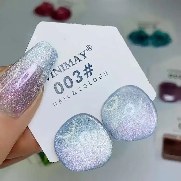 VINtenstein-Verhéritage à Ongles UV Semi-Permanent, Gel Oeil de Chat, Apprêt à Tremper, Verhéritage à Ongles Art, Verhéritage à Ongles Déficit, Manucure, 24 Pcs
