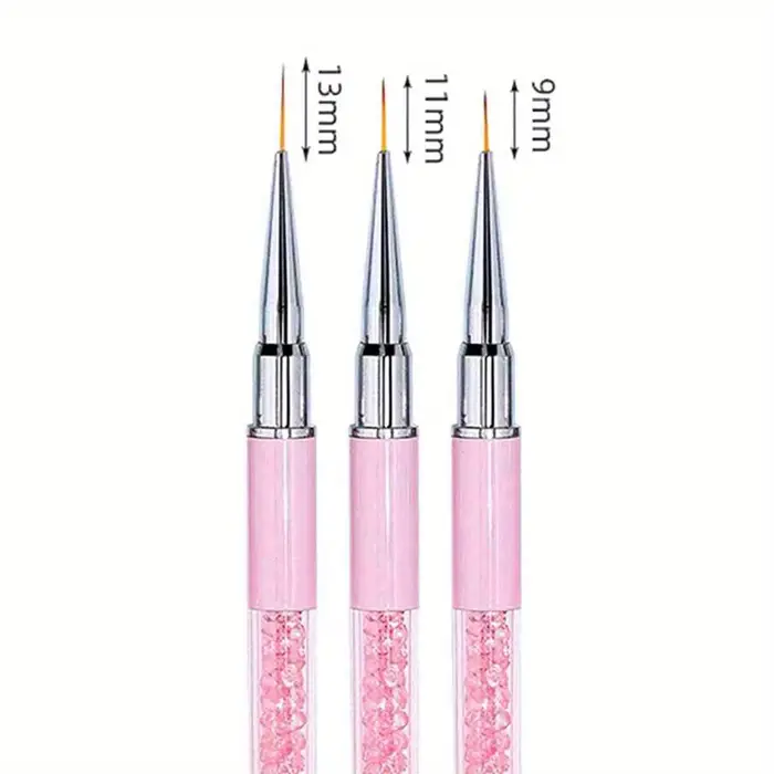 5/7/9/11/13/15mm ongles Art brosse lignes rayure fleur peinture dessin stylo acrylique UV Gel Extension grilles