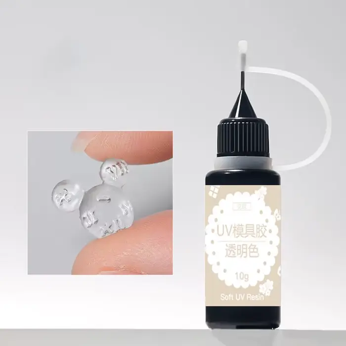 Gel sculpté pour moule à ongles 10g, Gel UV, Colle noire rose cristalline, Outil de moulage acryliqu