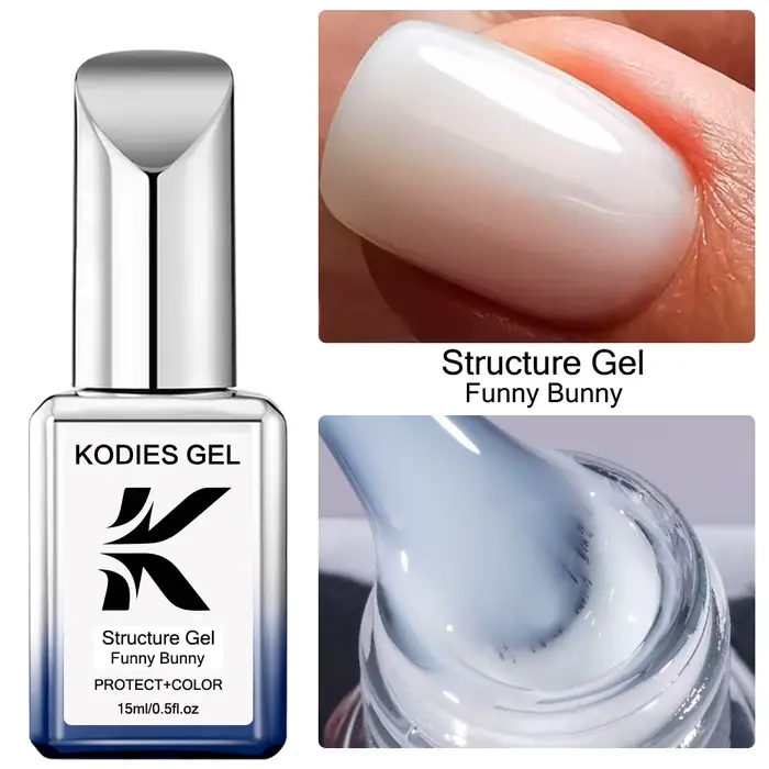 KODIES GEL Base en caoutchouc Gel vernis bain moussant Camouflage couleur manteau tremper UV Pastel 