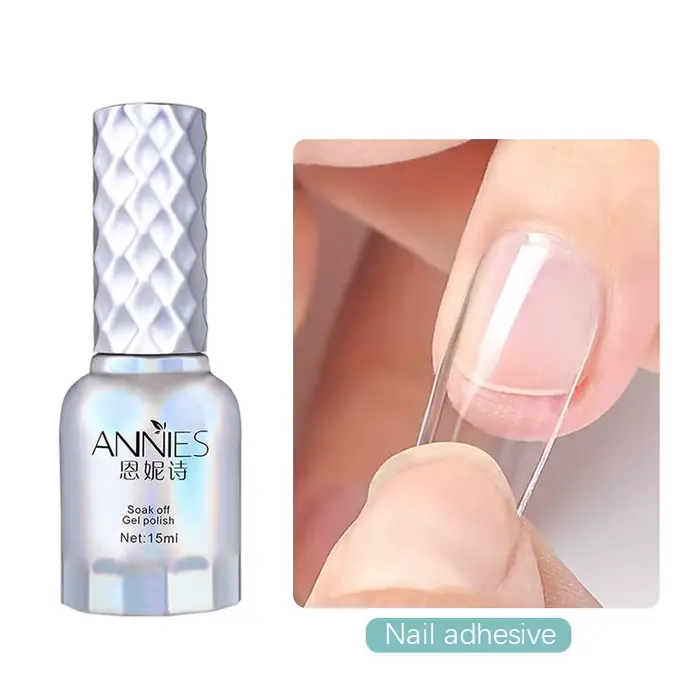 Colle à ongles forte pour faux ongles en acrylique, brosse, séchage rapide, Application facile, coll