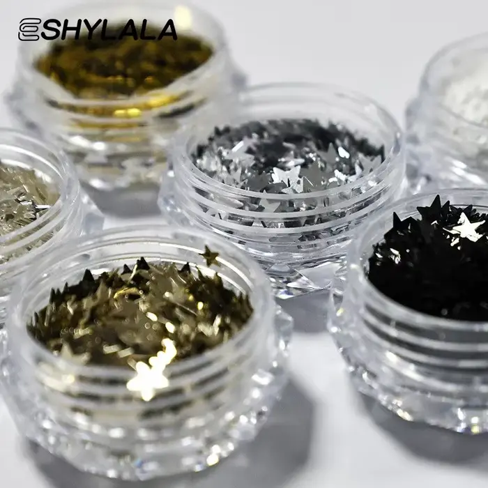 1 pot 1mm Mini étoile scintillante ongles paillettes scintillantes décoration
