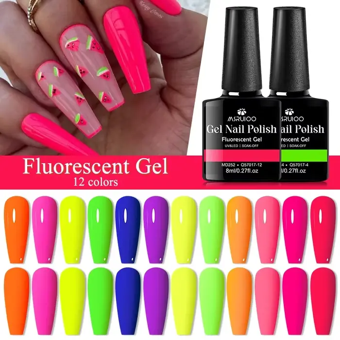 Vernis à ongles gel fluorescent 8 ml