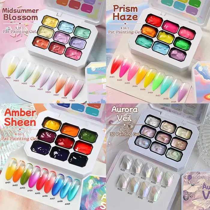 UR SUGAR Gel de Peinture pour Ongles 9 Couleurs/1 Groupe