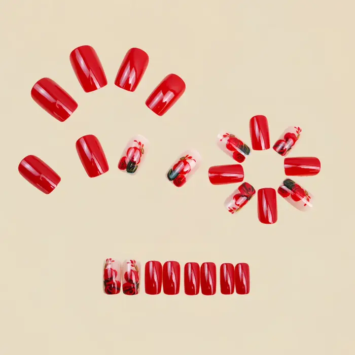 Faux ongles moyens pour femmes et filles