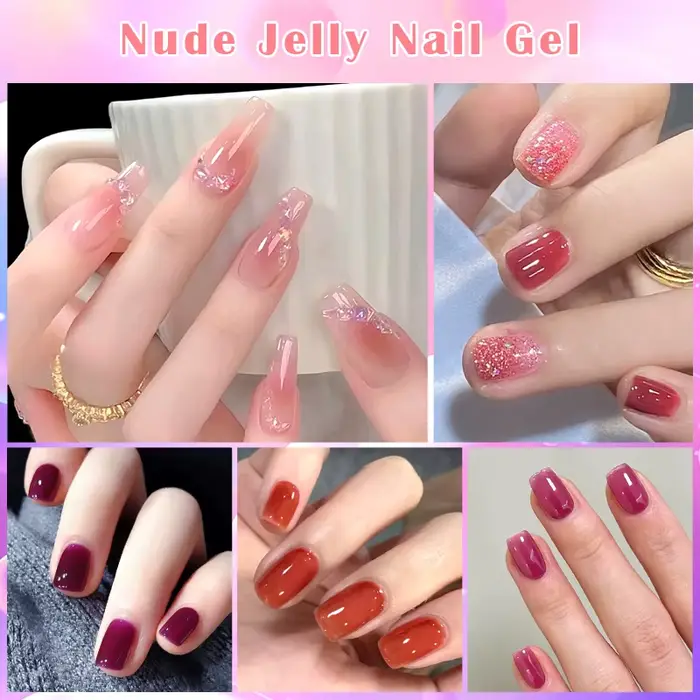 Ensemble de vernis à ongles Gel gelée nue