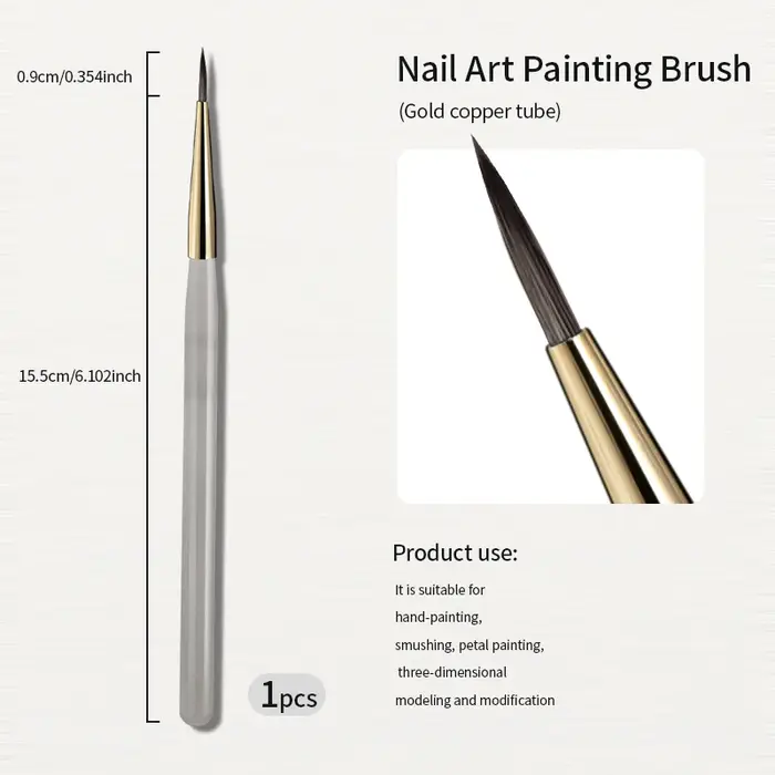 RSNAIL 1/2/5 pièces pinceau pour Nail Art élasticité brosse de balayage bricolage dégradé