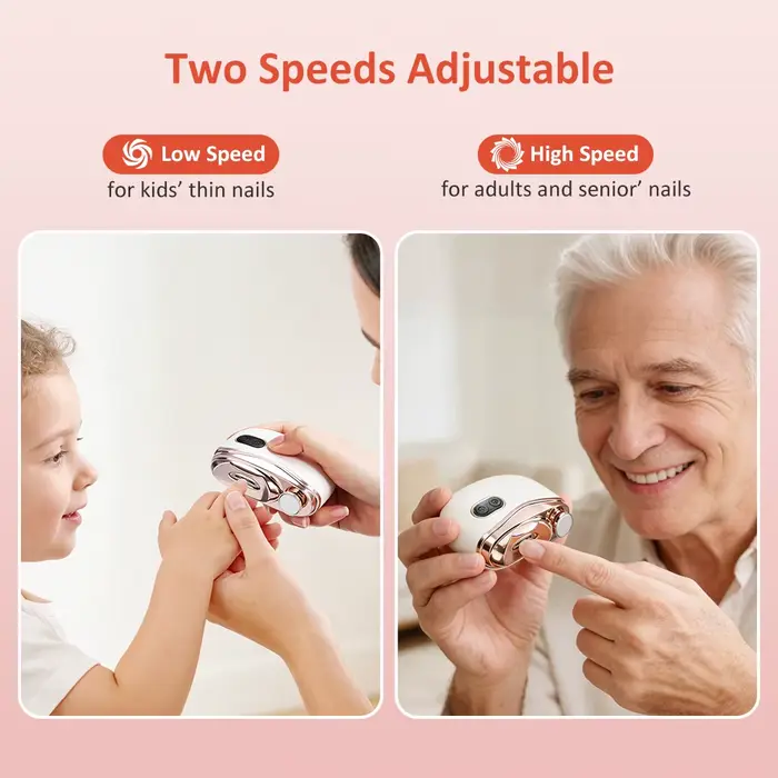 Coupe-ongles électrique automatique rechargeable pour adultes et bébés