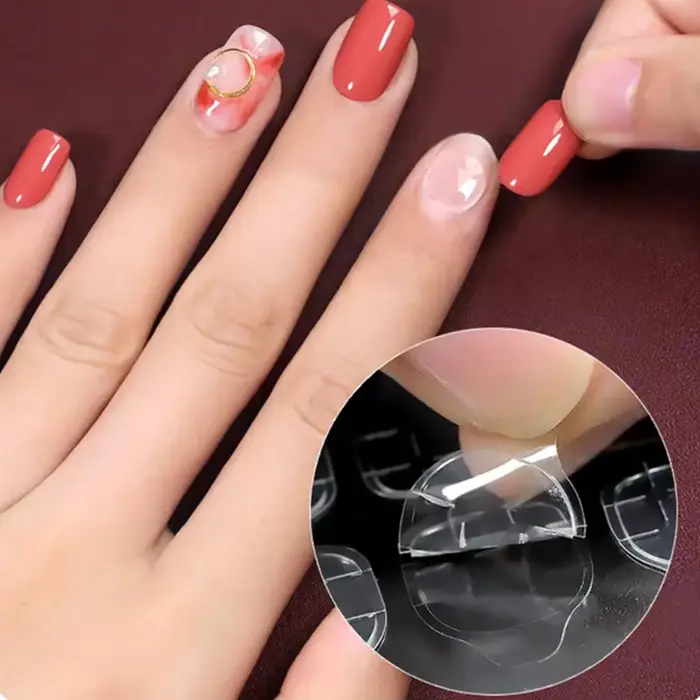 600 pièces Double face colle autocollant pour ongles onglets adhésifs imperméable respirant faux