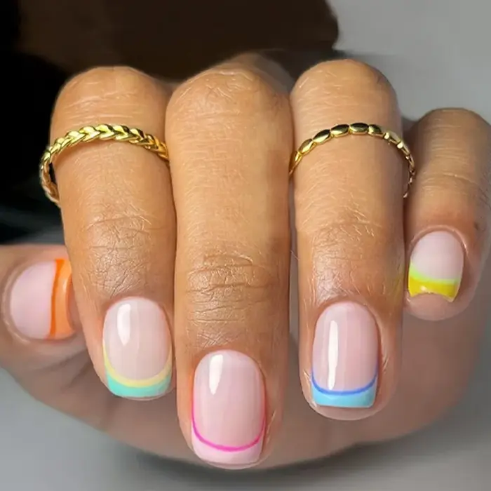 Faux breloques de style français pour filles douces manucure tête carrée ballerine