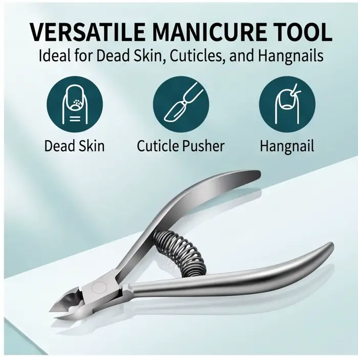Outils professionnels de pédicure : Coupe-cuticules à double ressort