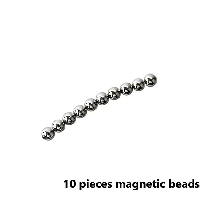 10/20 pièces perles magnétiques rondes pour Nail Art ondulation de l'eau oeil de chat Gel vernis fleur glacée sculpture