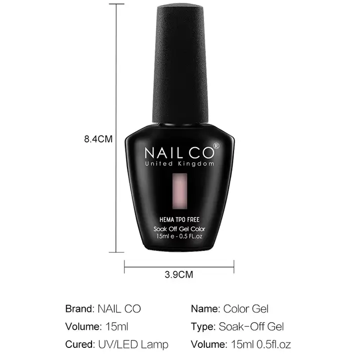 NAILCO 131 couleurs TPO gratuit HEMA Vernis Semi Permanent UV