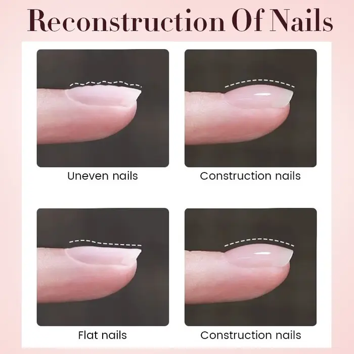 UR SUGAR 15ml Gel Base Caoutchouc 4-en-1 pour Construction, Renforcement et Nail Art Naturel, Vernis à Ongles Gel UV/LED Soak Off
