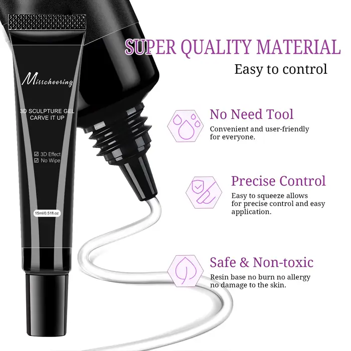 Gel 3D pour Nail Art, 15ml