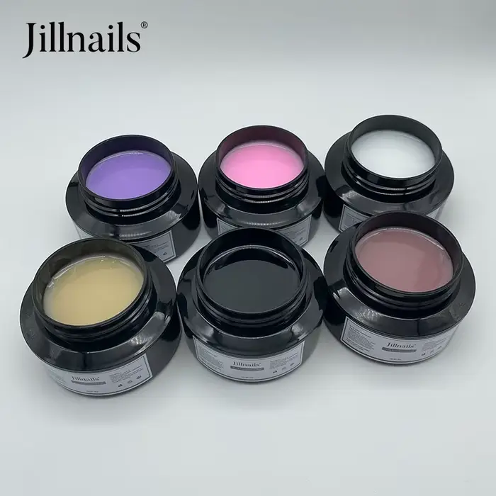 Jillnails 50ml constructeur de Gel blanc laite auto-nivelant Gel russe moyen pour Extension d'ongles construction