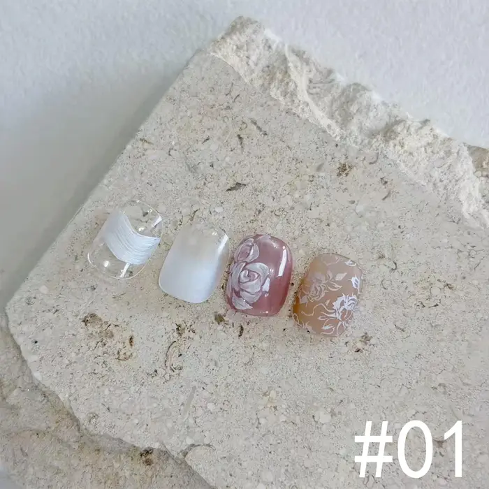 Nouveau Gel de Peinture 3D Gaufré Effet Soie Rêveuse Sans Lavage 2026 – Gel Polish Art Gaufré Nacré 9 Grilles