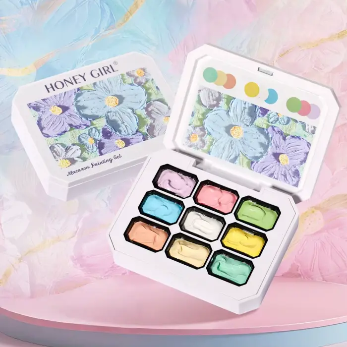 Vernis à ongles solide 9 couleurs Makaron - Gel de patinage couleur tendance