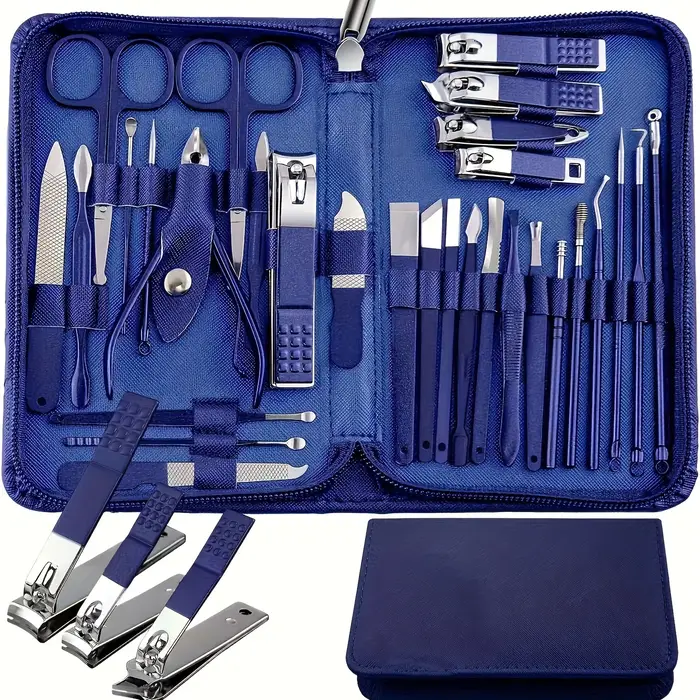 Kit de manucure et pédicure disponible en violet-bleu dégradé