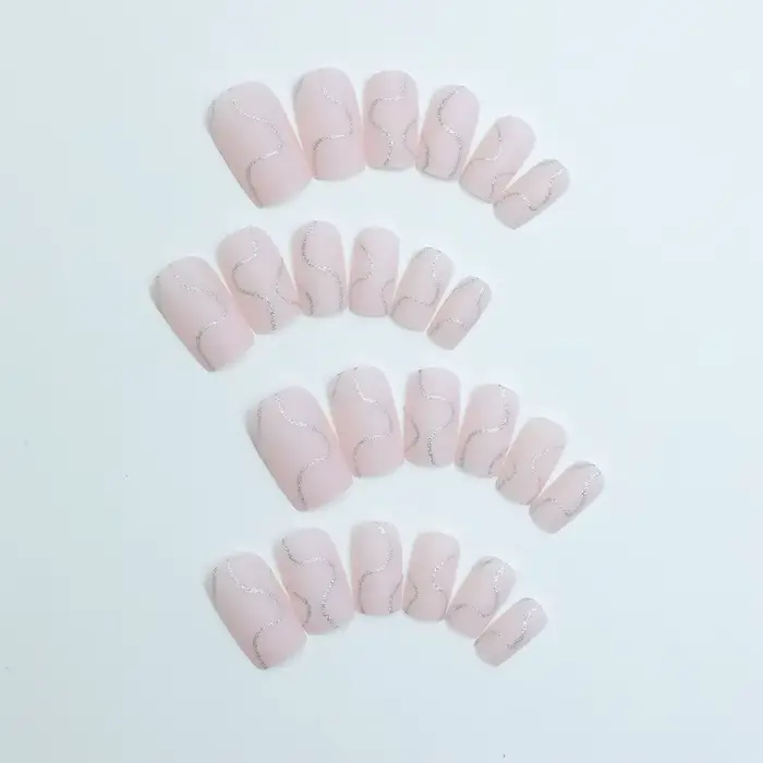 Faux ongles à couverture complète pour fille