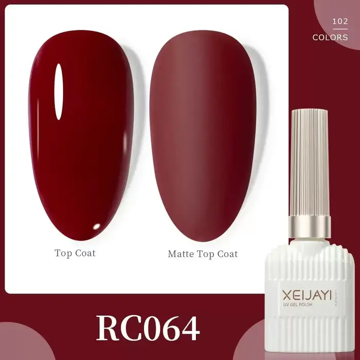 XEIJAYI15ML Vernis à ongles gel rouge vin